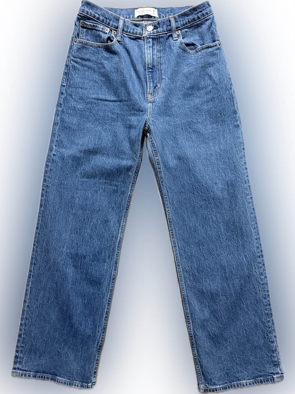 Abercrombie & Fitch The '90s Relaxed Jean High Rise Blue 28S / 6 Short